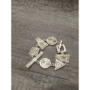 Biche De Bere Geometric Openwork Limited Edition Toggle Vintage Bracelet 165/289